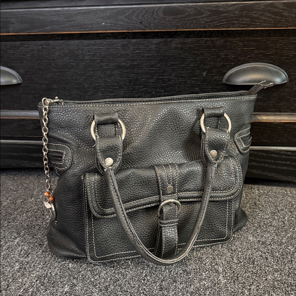 Nine & Co. Black Satchel Bag